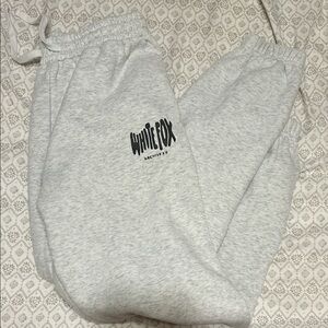White Fox Boutique Light Gray Joggers